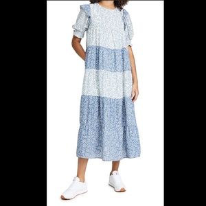 Floral Tiered Midi Dress NWT Medium